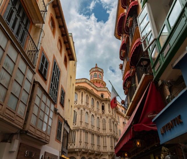 Tipos de fachadas en edificios de Mallorca